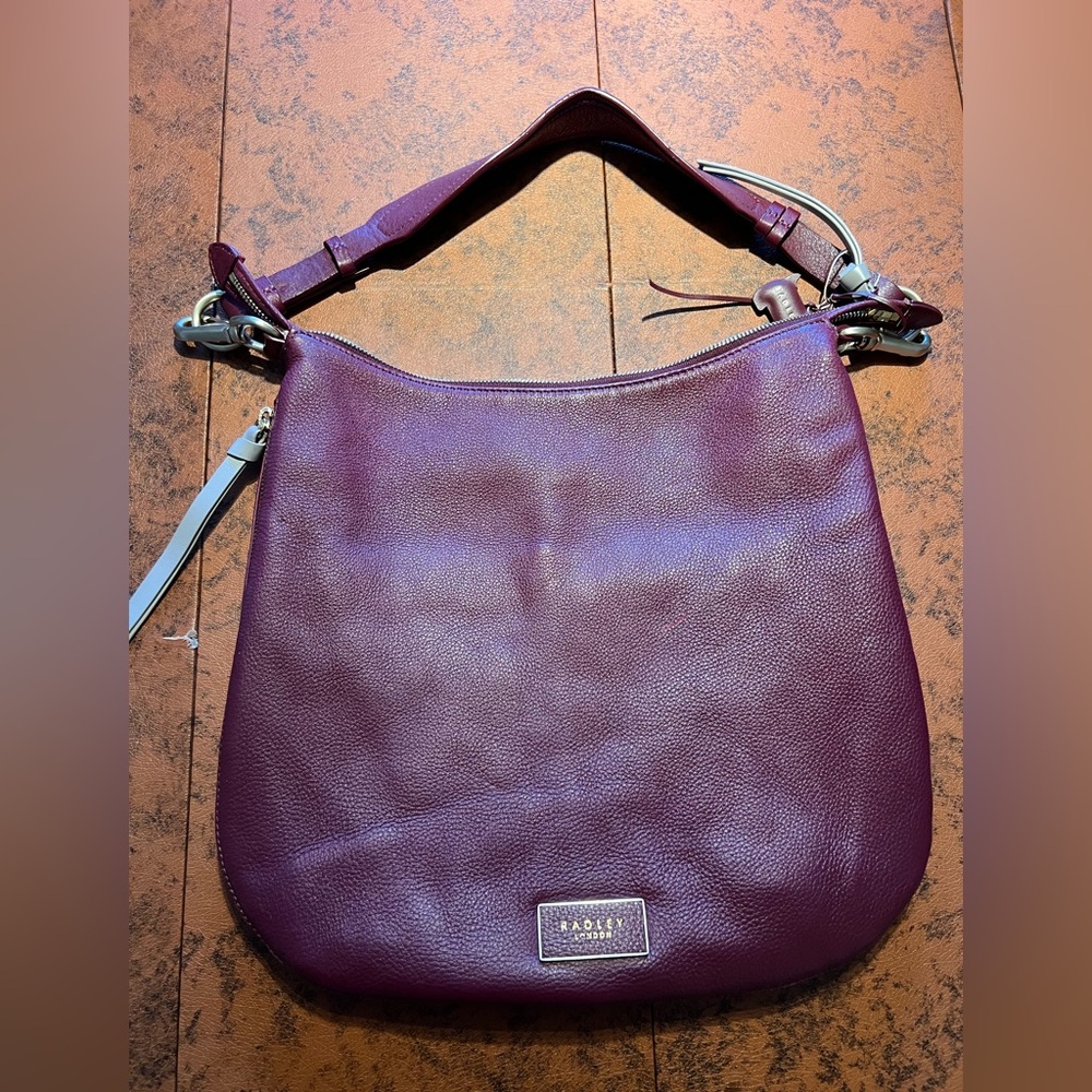 Radley London Leather Tote Maroon